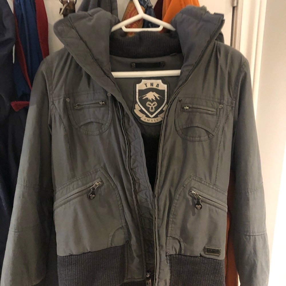 TNA grey jacket size small